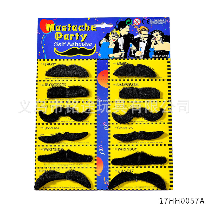 Fabricantes de sombreros al por mayor Halloween Luigi sombrero traje de dibujos animados sombrero barba guantes traje