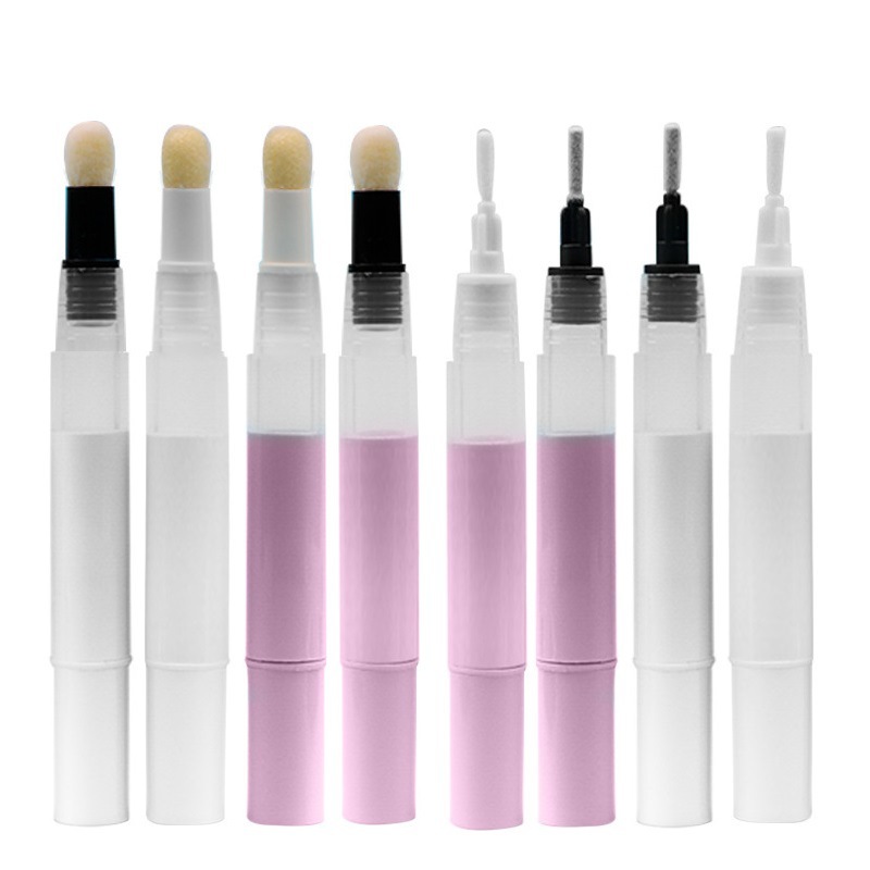 En stock 3ml brillo de labios esmalte de labios blanqueamiento de los dientes pluma giratoria Fundación líquido crecimiento de pestañas líquido Esmalte de uñas acné botella vacía