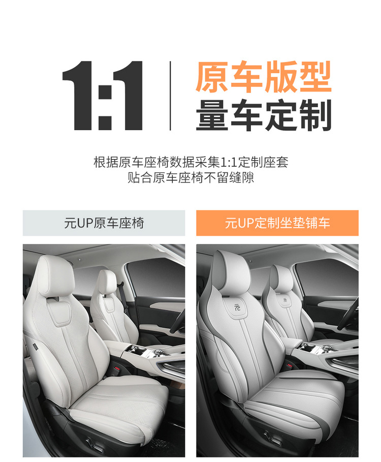 BYD Yuan Up Seat Cover Special All-inclusive Seat Cover Four Seasons Universal Cushion Car Interior Modification Car Seat Cover