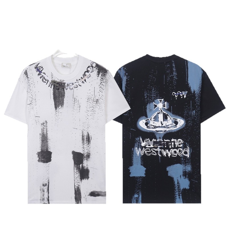 国境を越えた25ss夏の新型230グラムの双糸綿はアルファベットロゴで男女の同じファッションtシャツを刺繍している|undefined