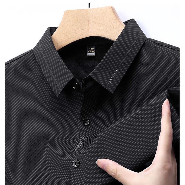 Ha ha & 9025 fleece-lined printed seamless shirt