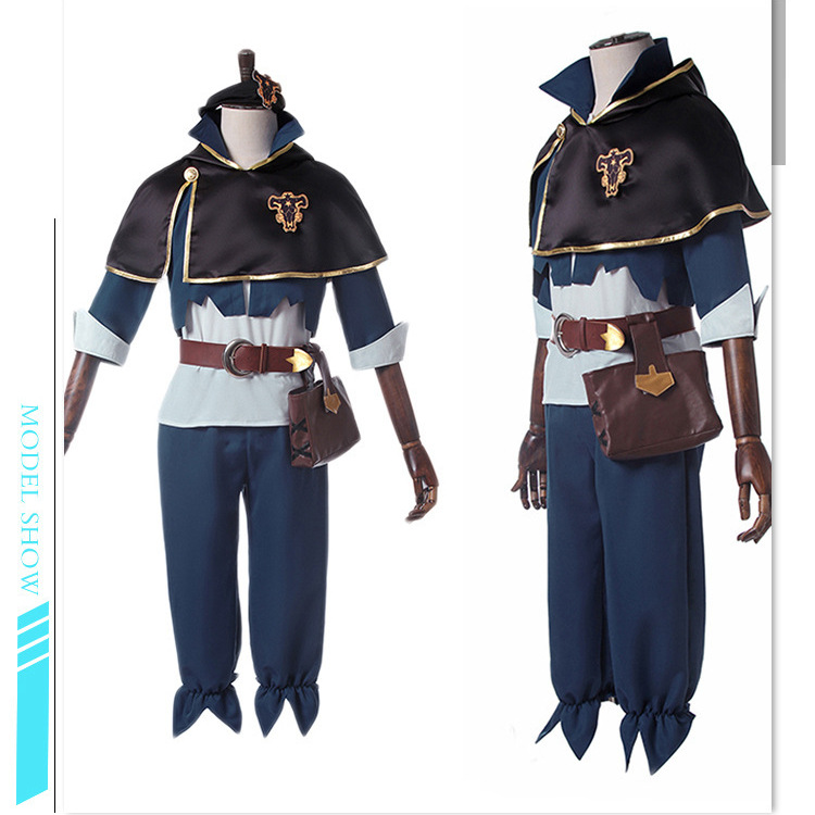 黑色五叶草阿斯塔亚斯塔cos服装 披风斗篷全套cosplay