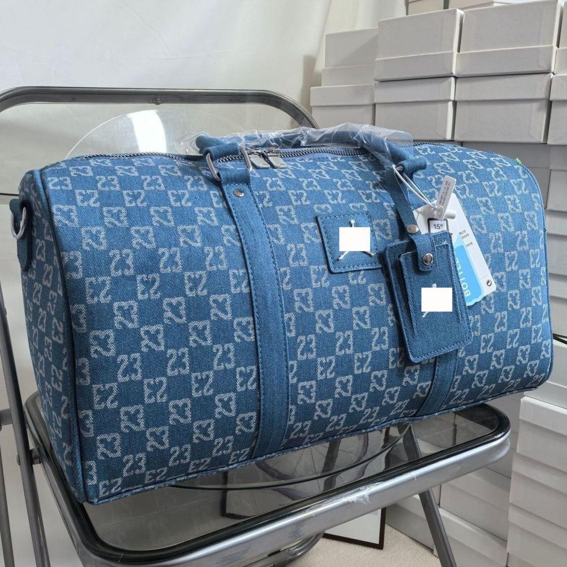 Cross-Border Trendy Brand Men's and Women's Fashion Sports Fitness Bags Simple and Stylish Storage Bags Lightweight Large Capacity Travel Bags Wholesale