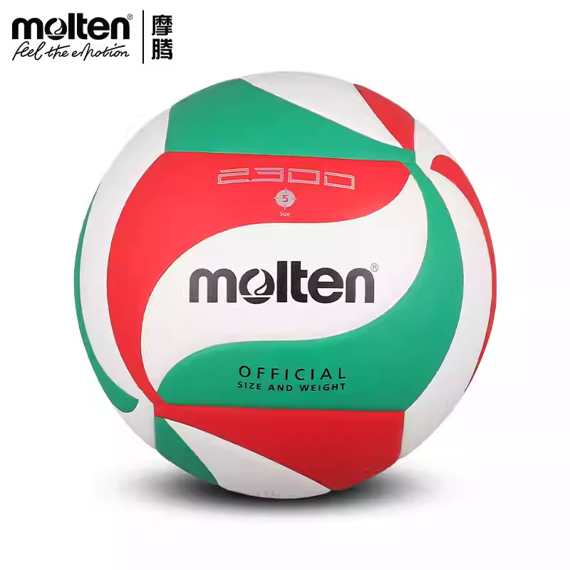 Molten Official Molten No. 5 High School Entrance Examination Student Special Pu Wear-Resistant Soft Leather Training Volleyball V5M2300