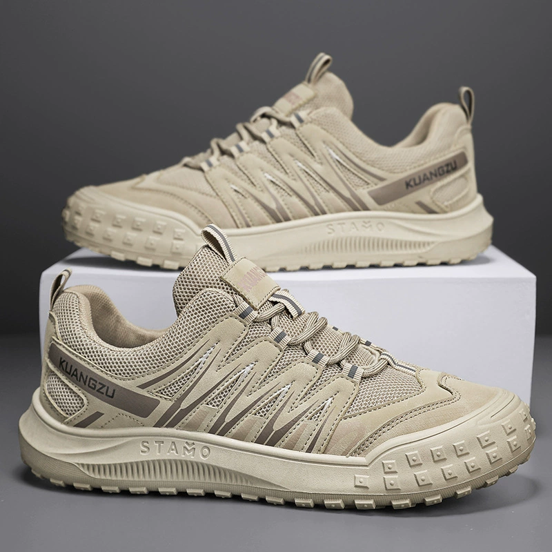 Летние дышащие спортивные туфли из сетки, обувь для активного отдыха, походов и альпинизма, защитная обувь для строительных работ, мужская обувь, легкие и удобные.