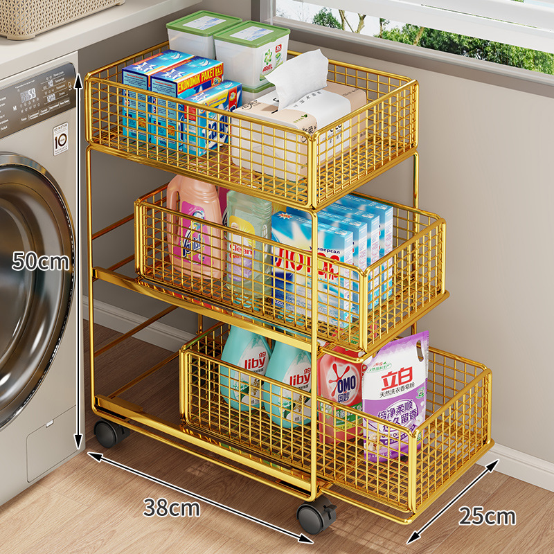 Carrito Organizador de Baño de Hierro Móvil para Baño image 15