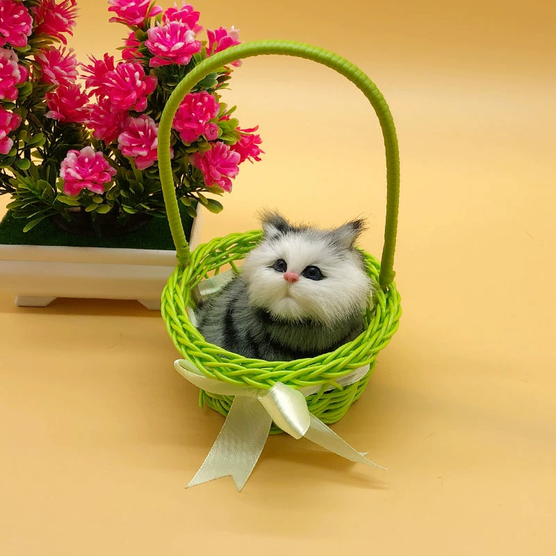 Корзина, игрушка, кот, подарок на день рождения