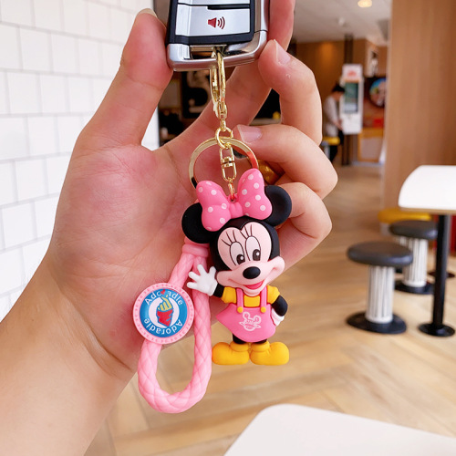 Minnie Mickey Cartoon Doll Keychain Cute Donald Duck Pendant Pendant Mobile Phone Keychain Couple Small Gift