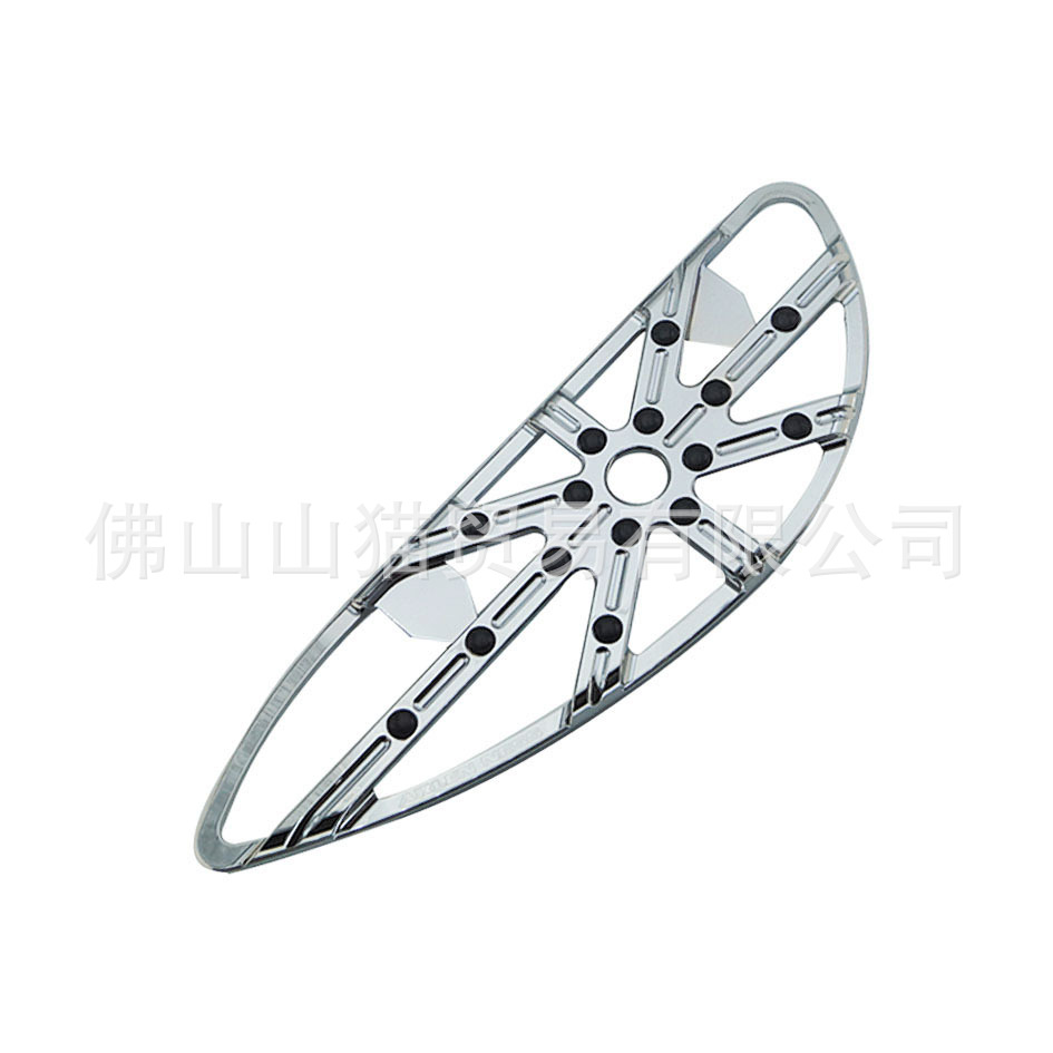 Suitable for Harley Glide Modified CNC Black Pedal Front and Rear Large Pedal Front Driver Rear Passenger Pedal