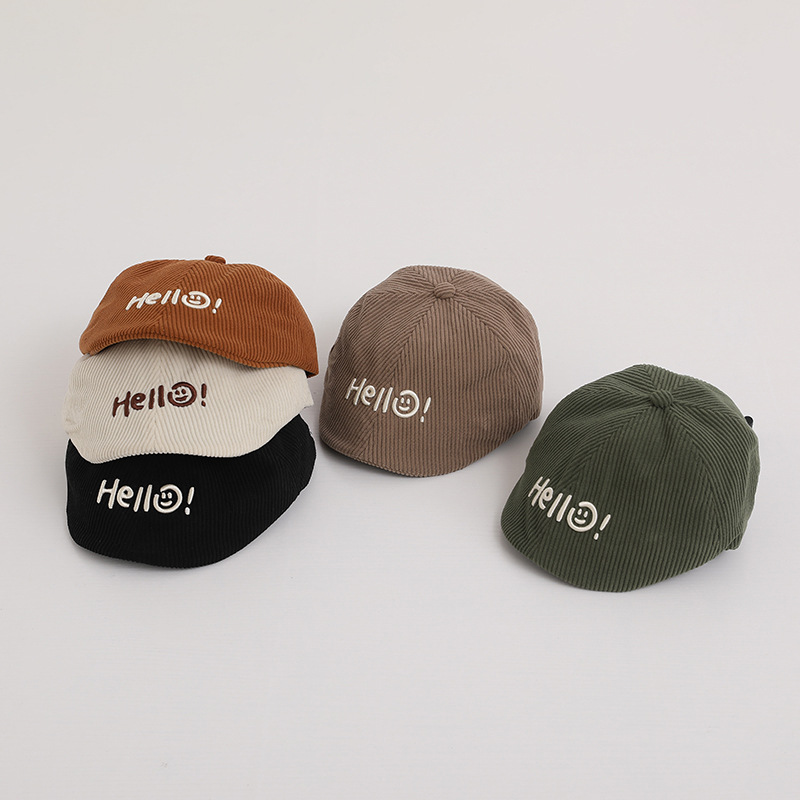 Sombreros infantiles primavera y otoño casuales versátiles boinas bebés retro sombrero de avance para niños sombreros de sombra de la tendencia