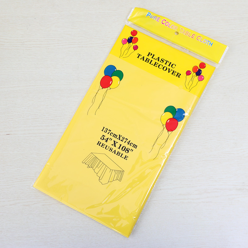 100g Weight Birthday Casual Solid Color Plastic Housewarming Party Birthday Tablecloth