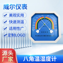 八角温度计室内外养殖大棚干湿计 温湿表WS-A1指针式温湿度计定制