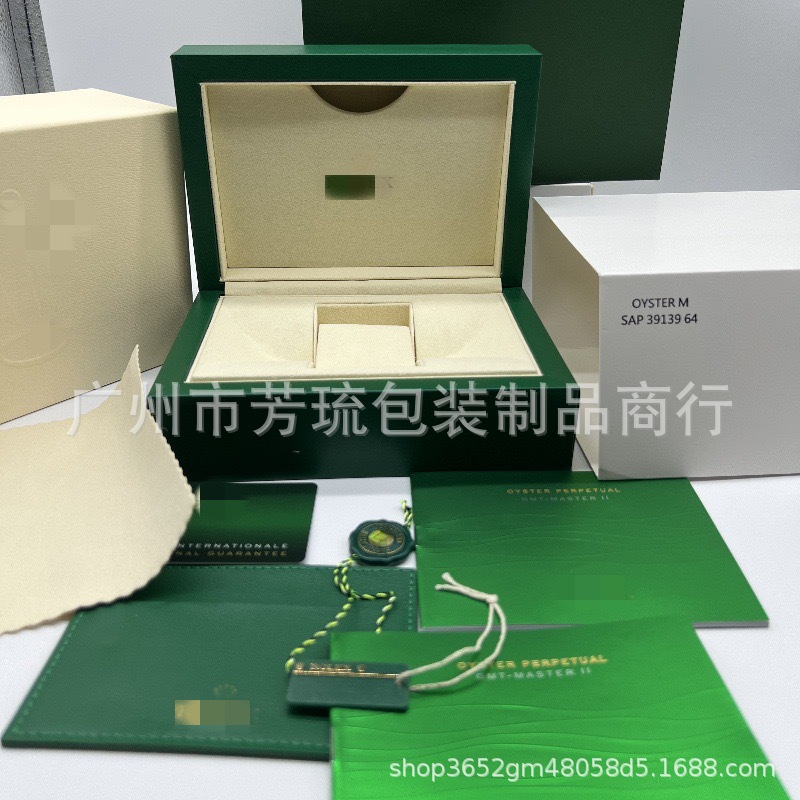 In-Stock Luxury Watch Box for Rolex, Medium-Sized A-Grade Storage Box, Gift Bag, Complete Set with Manual Assembly