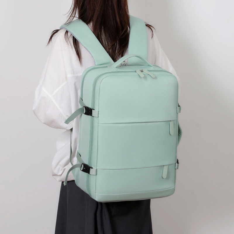 Mochila de viaje de damas de gran capacidad de separación seca y húmeda bolsa de equipaje expansión mochila de ocio mochila de hombre bolsa de computadora