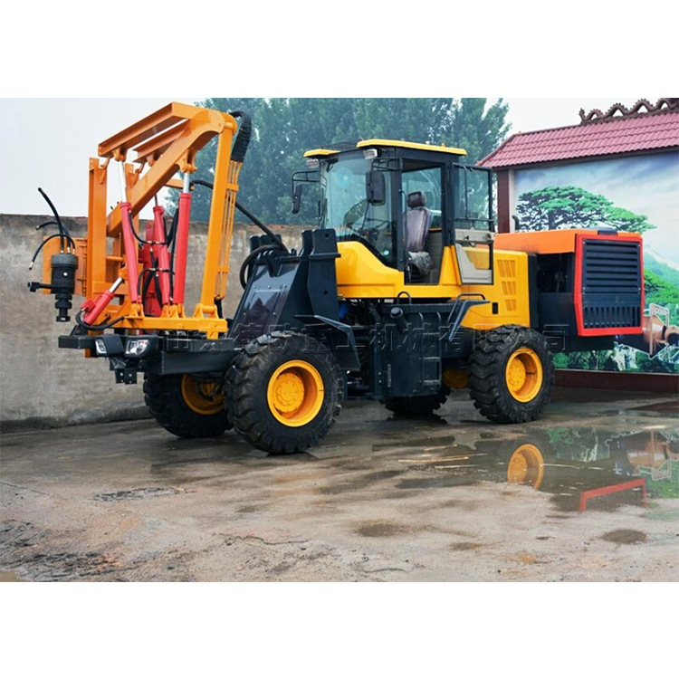 柴油动力打桩机 公路护栏安装钻孔机 混凝土管桩钢管桩拔桩机