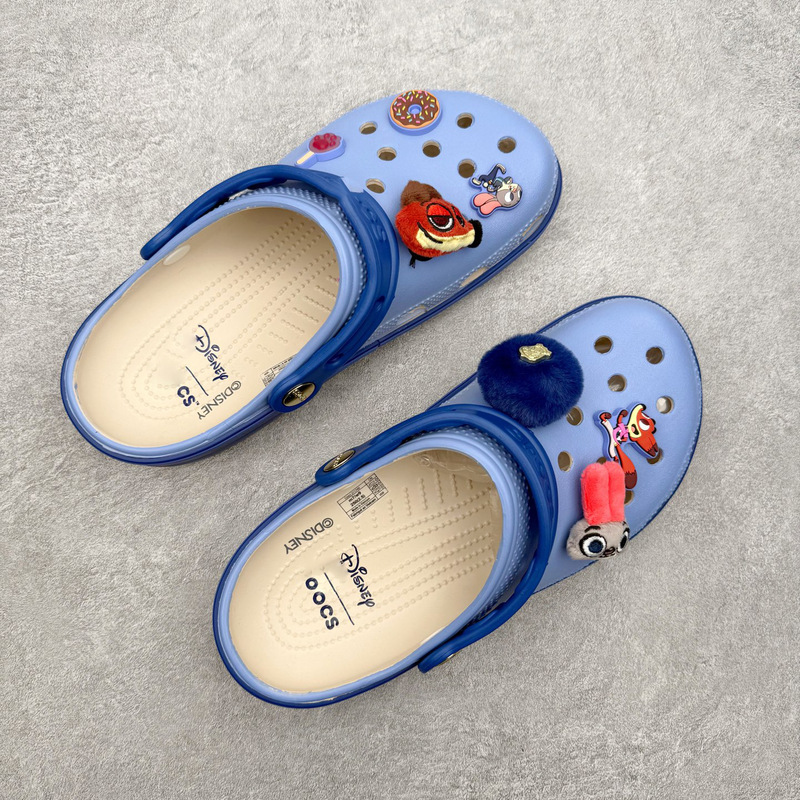 Original Crcs X Zootopia Collaboration Fashion Clog Shoes Eva Slip-On Closed-Toe Slippers Lazy Sandals Original Crcs X Zootopia Collaboration Fashion Clog Shoes Eva Slip-On Closed-Toe Slippers Lazy Sandals