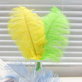 七夕创意浪漫羽毛网红花束彩色羽毛鲜花包装时尚个性花艺材料批发