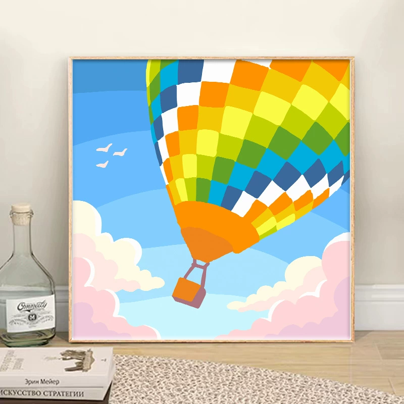 Цифровая масляная живопись DIY30*30/40*40, прочная деревянная растяжка, набор кистей для пигментной ручки, декоративная живопись для гостиной, оптовая продажа