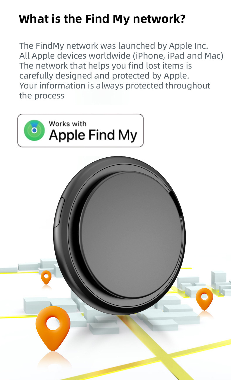 GPS-Tracker Apple iOS kompatibel, Bluetooth-fähig