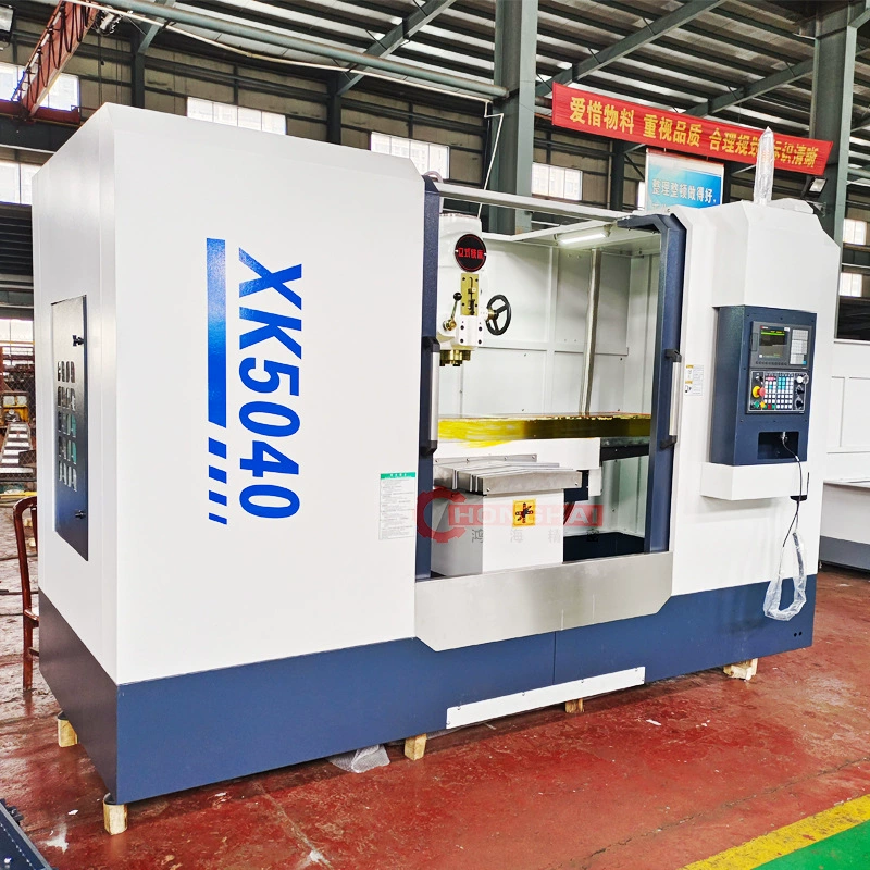 Вертикальный фрезерный станок с ЧПУ XK5040 Вертикальный обрабатывающий центр один раз зажим