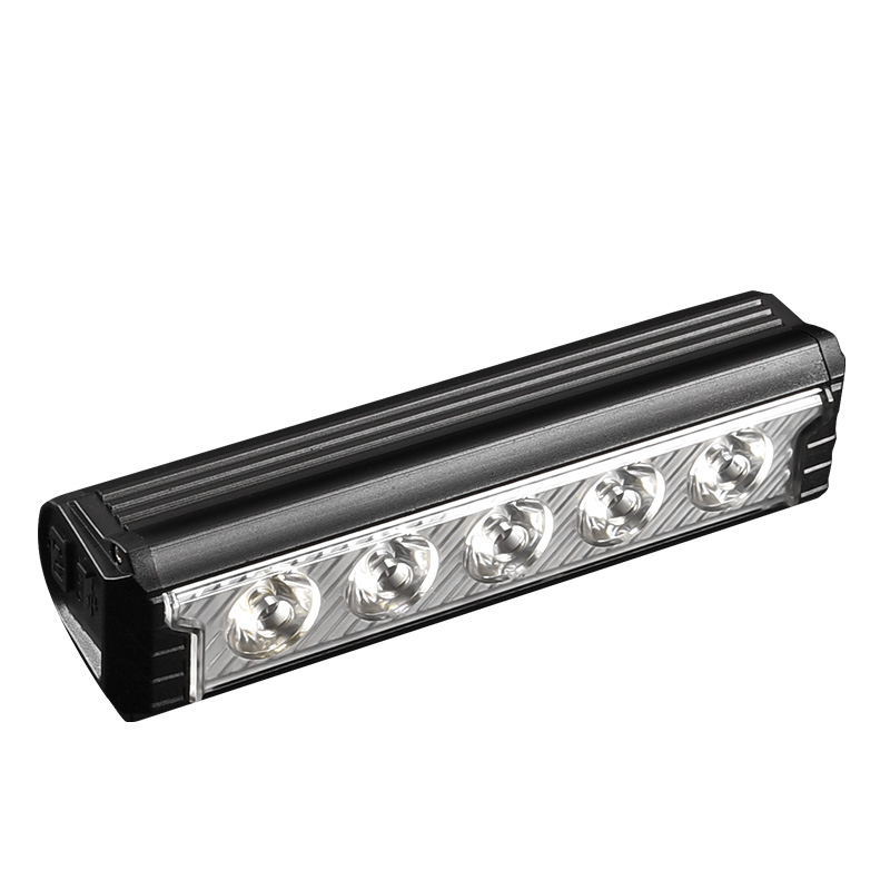 Nueva luz para bicicleta con carcasa de aleación de aluminio, faro USB para bicicleta, linterna para ciclismo nocturno, accesorios para exteriores.