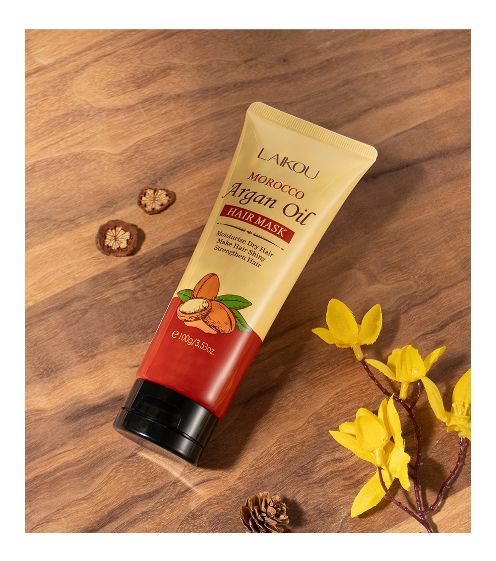 Cross-border LAIKOU Moroccan Hair Mask 100g: Smooth hair drying, Reduced split ends, smooth and lustrous hair mask undefined