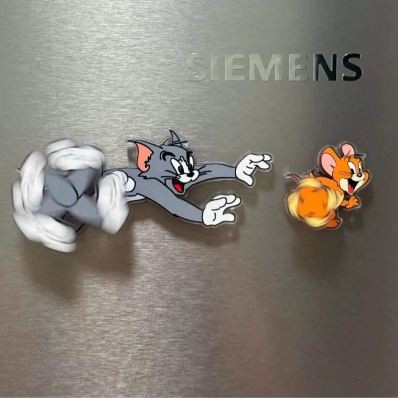 猫和老鼠趣味冰箱贴旋转亚克力磁吸贴2025新款卡通创意电表箱装饰|undefined