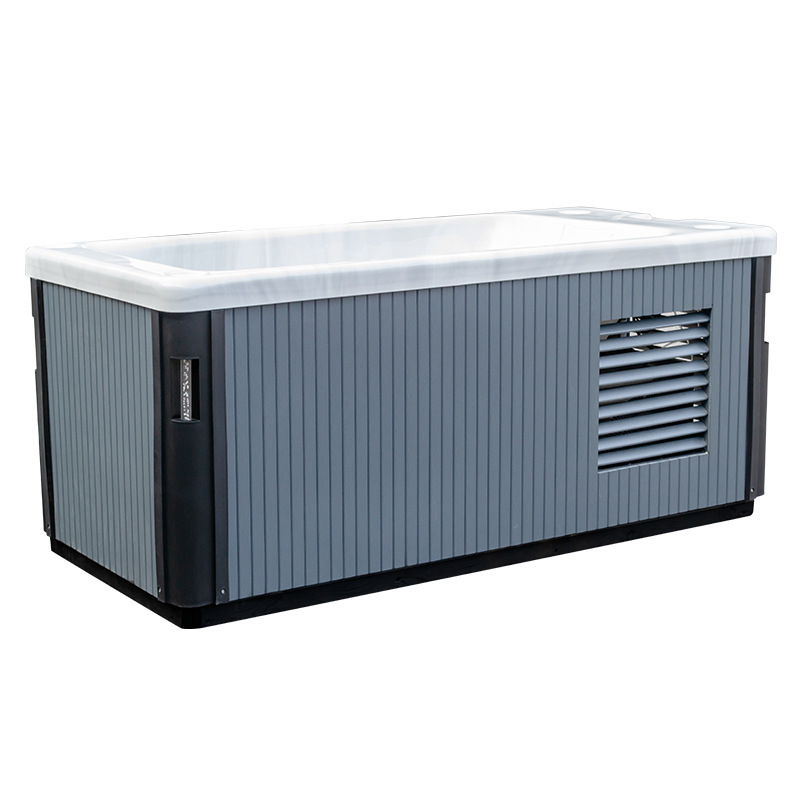 2024 new acrylic ice bathtub hot and cold dual-use massage bathtub built-in ice bath machine ice bath spa equipment