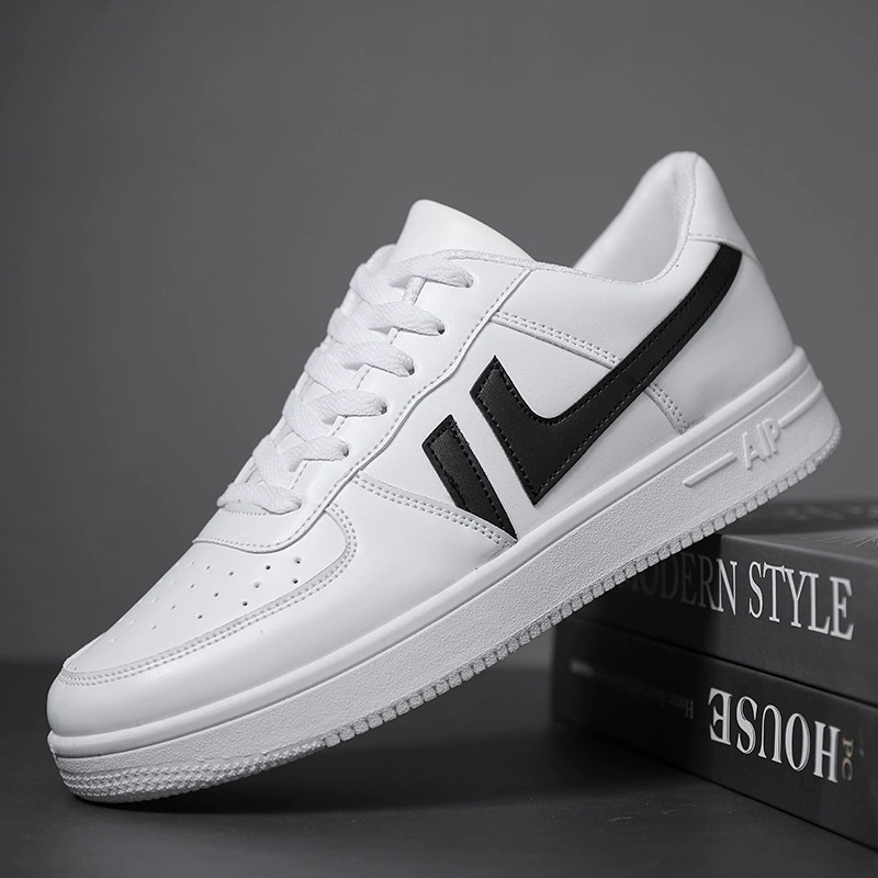 Белые туфли, мужская повседневная спортивная летняя обувь, новая дышащая кожаная обувь для досок, кроссовки, цельная доставка, Мужская обувь