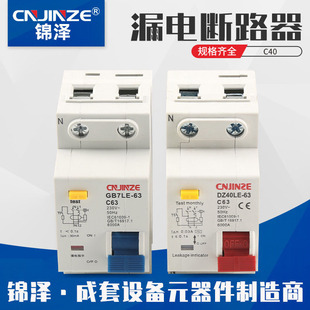 Jinze Household C40 Small Anti-Leakage Circuit Breaker Miniature Electric Switch Protector Anti-Electric Shock Quick Cut-Off
