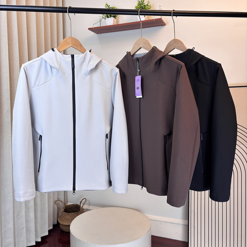 D series alternative outdoor functional men's autumn and winter thin fleece windproof, water-repellent, breathable, stretchy hooded softshell jacket D series alternative outdoor functional men's autumn and winter thin fleece windproof, water-repellent, breathable, stretchy hooded softshell jacket