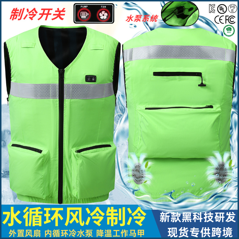 Ropa de Trabajo Refrigerante con Aire Acondicionado para Verano, Ropa de Protección Laboral para Soldadura con Ventilador, Ropa de Trabajo de Protección contra el Calor para Obras de Construcción al por Mayor