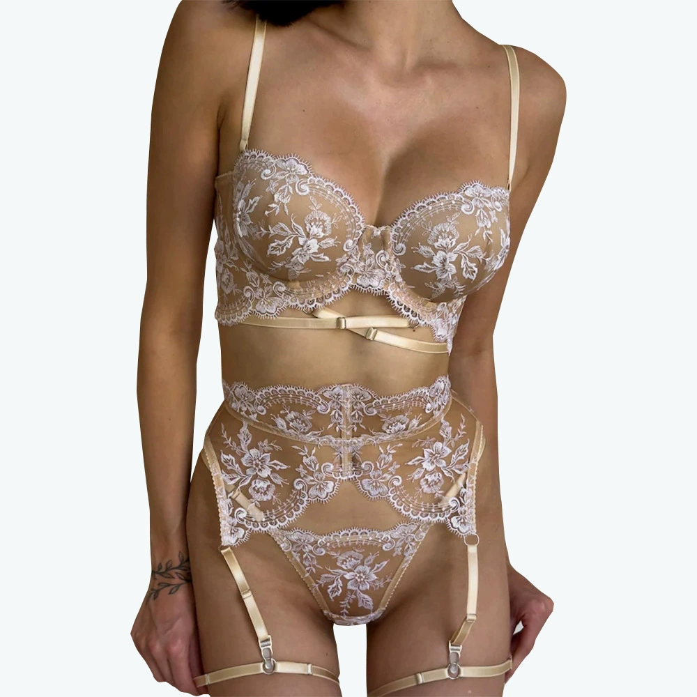 (Контрольный импорт), нижнее белье, комплект, качественный sexy бюстгальтер, с вышивкой