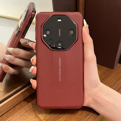 【秒が変わったマスター】華為mate60pro携帯ケースシンプル高級真皮mate50rs保護カバーmate40ハイエンド贅沢ビジネスポルシェデザインを適用