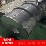不锈钢316L水槽过滤筒冲孔管道过滤网筒工业用无缝焊双层编织滤筒