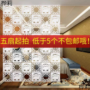 Screen Partition Folding Screen Hanging Screen Fashion Living Room Simple Modern Chinese Flower Hollow Entrance Hanging Folding Manufacturer