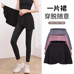 女性用スポーツショートスカート、夏用ヒップカバー、露出防止、小柄な人向けワンピーステニススカート、カジュアルランニング、フィットネスヨガバットカーテン