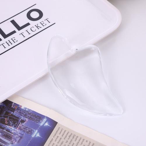 Transparent Crystal Gua Sha Board Face Beauty Slimming Tool Face Scraper Crystal Sheet