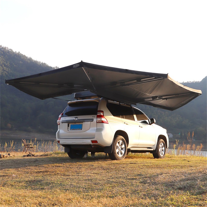 270 degrees car side tent side Sky Tent Room rain-proof sun-proof legless fan-shaped tent large space Outdoor