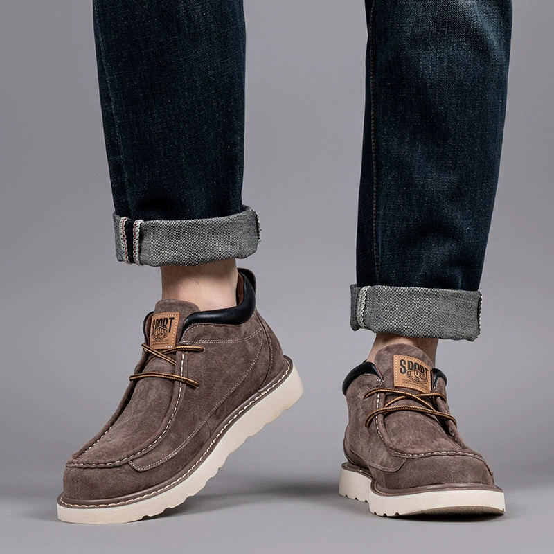 狮鹰戴尔 Martens, extra large shoes, demi-season low boots English style platform, plus size, natural leather, British style