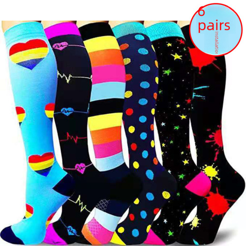 Yuli Jian Christmas Edition Mid-Calf Sports Compression Socks, Elastic Compression Elite Socks—Multiple Pressure Sock Options