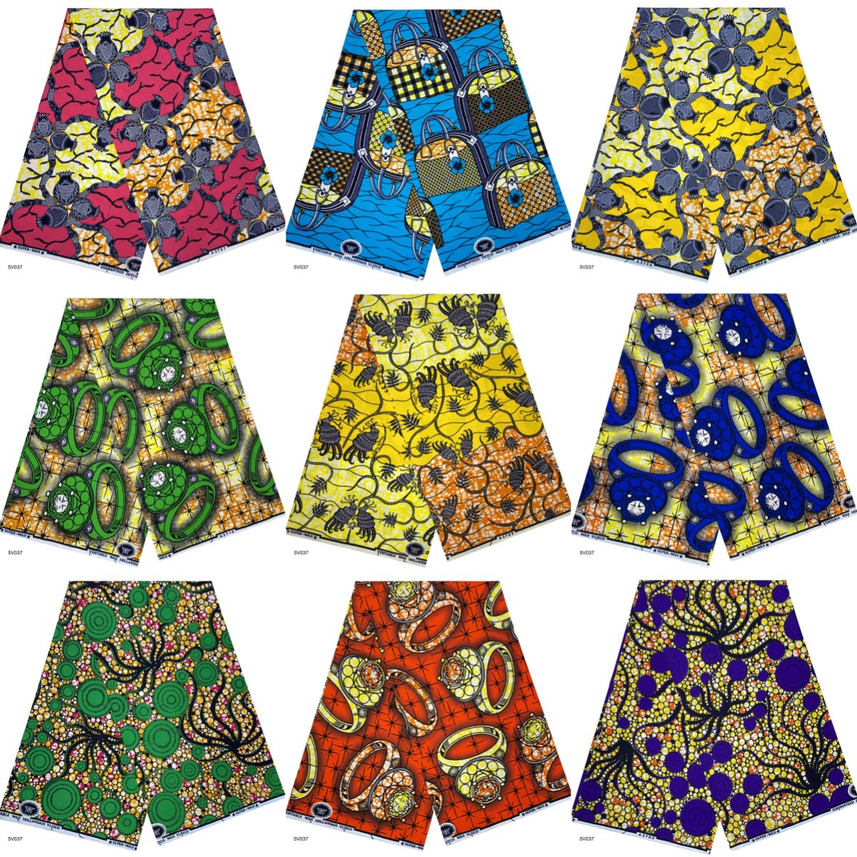 African super wax fabric cotton纯棉非洲蜡染布民族风印花布料