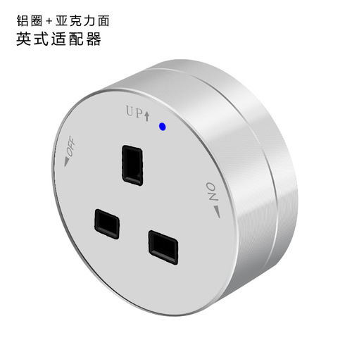 Track socket with switch, mobile sliding rail socket, British, European, American and Thai standard USB+typeC adapter, exposed and concealed