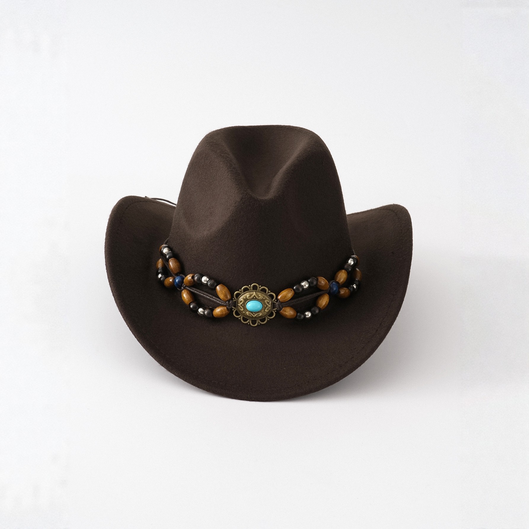 Cappello a cilindro a tesa larga in stile britannico retrò, in feltro, per uomo e donna, stile cowboy, elegante cappello da gentiluomo._voghion.com