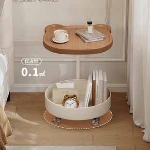 Creative Side Table Movable Coffee Table Nordic Sofa Side Cabinet Home Side Cabinet Snack Storage Trolley Storage Rack