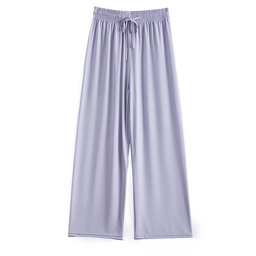Quick-drying sunscreen pants for women, summer thin,  new style, high-waisted, straight, small, casual, cool ice silk pants