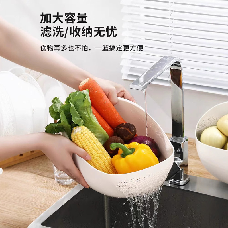 米すり器、米ふるい、米すりボウル、フルーツボウル、キッチンフルーツプレート、シンプルな野菜洗いボウル、水切りかご、国境を越えた人気モデル|undefined