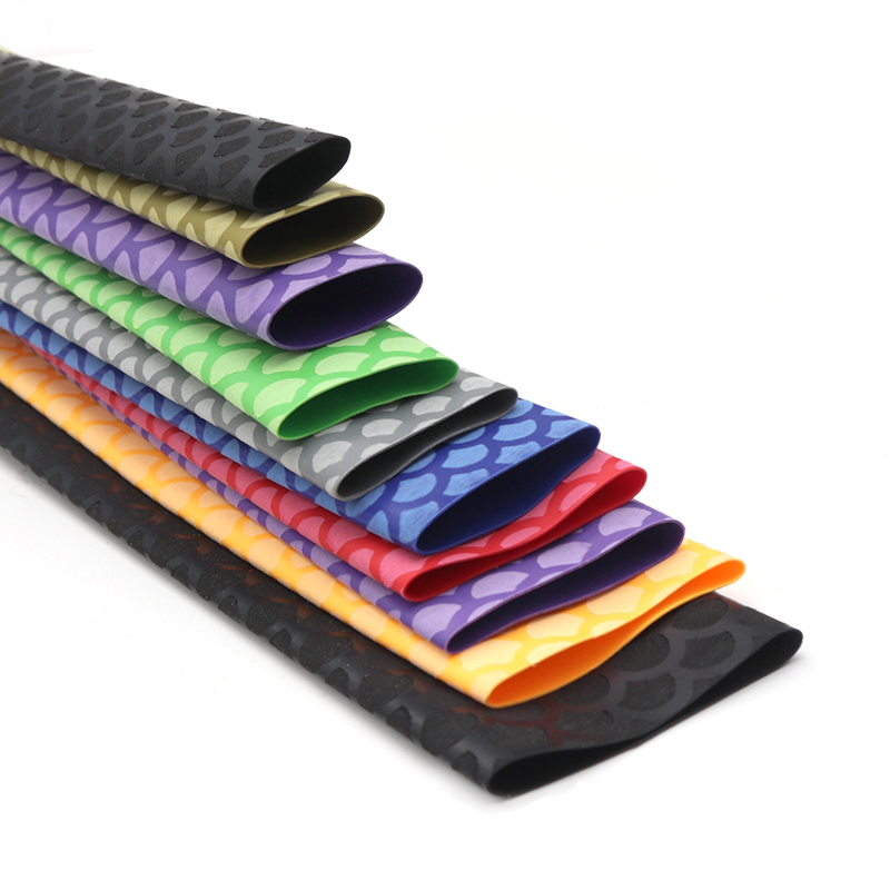 Tubo de contracción en caliente antideslizante caña de pesca con escamas de pescado, manga antideslizante de absorción de sudor, manga de mano 15 / 20 / 225mm