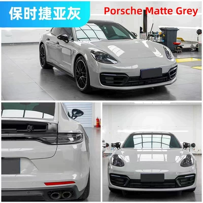 Black Car Wrap Film Car – Auto Color Change Film - imported-tpu-porsche-gray-152-15m-roll