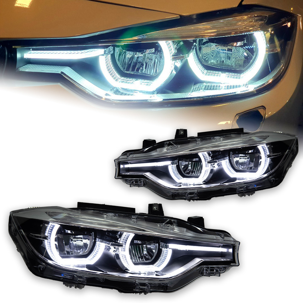 Special 2012-2019 BMW F30 xenon modified spoon headlight assembly LED turn signal accessories